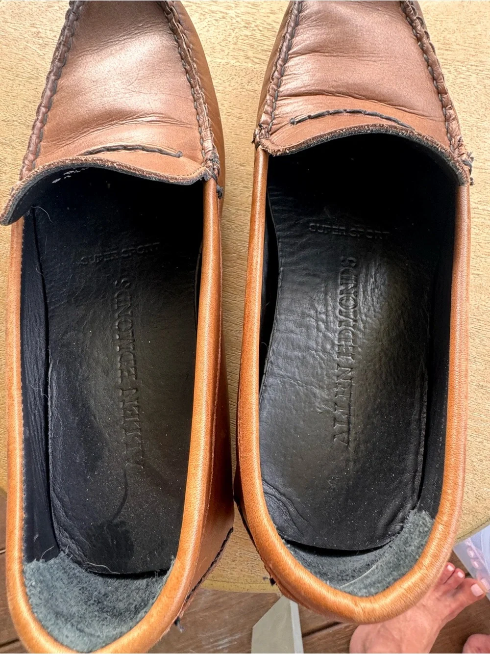 Allen Edmonds Super Sport Brown Leather Driving Loafers Men’s 8D